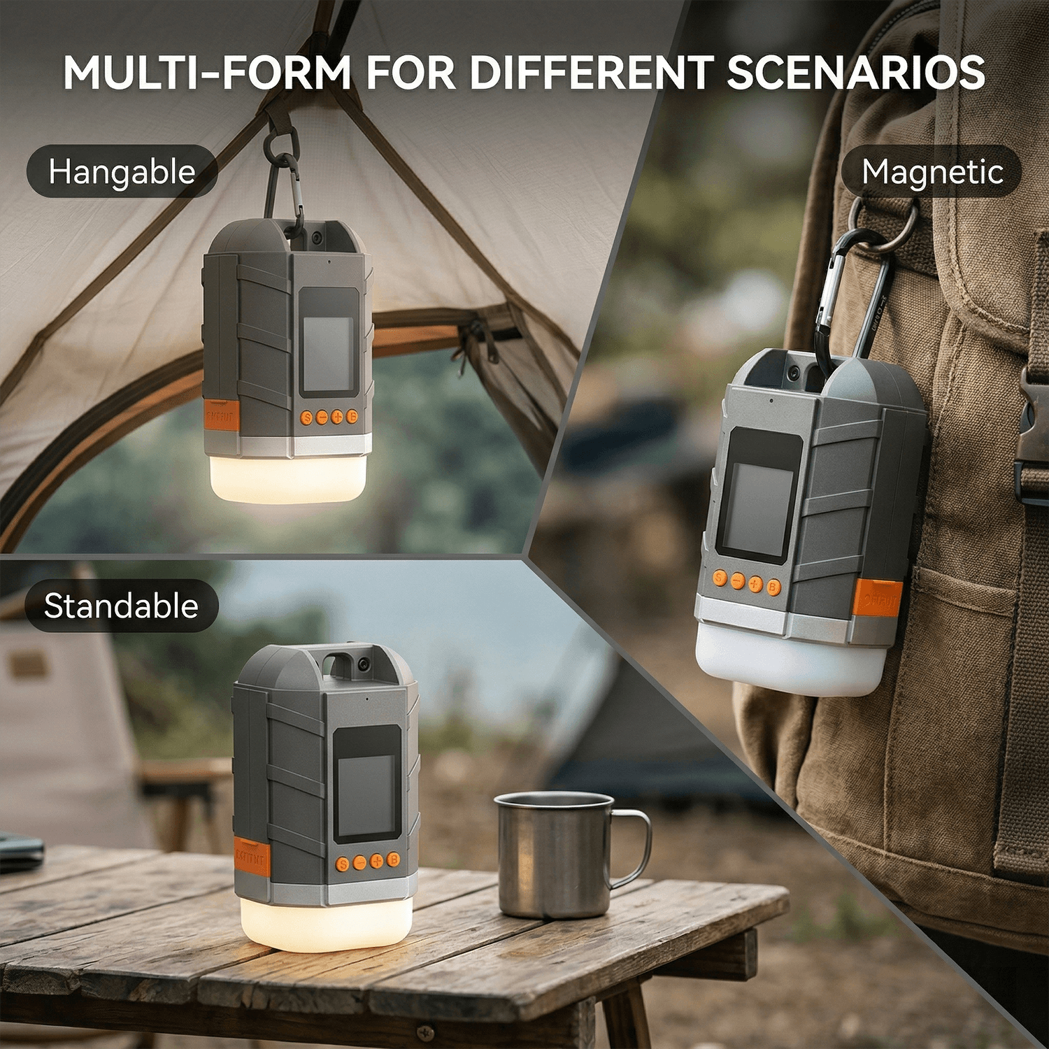 Camping Lantern, Camping Lights Rechargeable 15600mAh Fast Charge Lanterns for Power Outages IPX5 Waterproof, Outdoor Tent Lights for Emergency, Hurricane, Power Outage