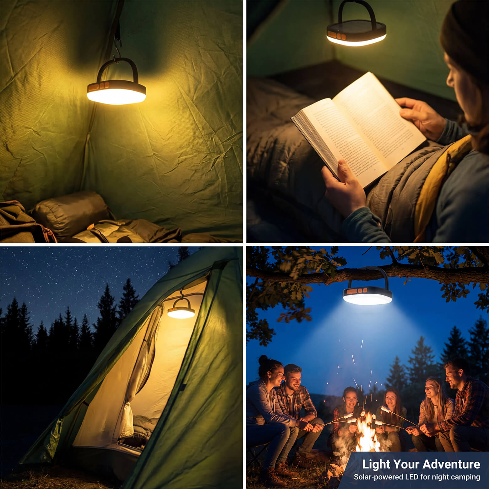 Solar Lantern Remote Control 5000mAh Rechargeable LED Light Camping Essentials 2000 Lumens 5 Light Modes IPX5 Waterproof with USB Charging Lanterns for Power Outages, Fish, Emergency, and Home