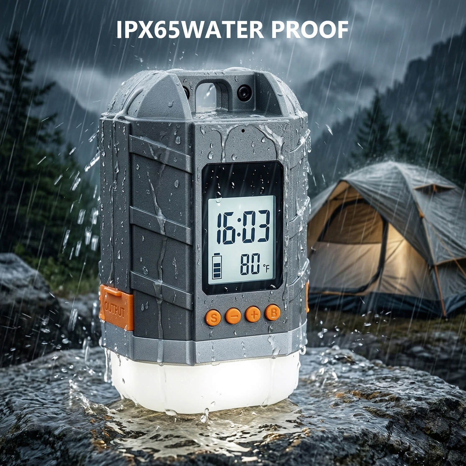 Camping Lantern, Camping Lights Rechargeable 15600mAh Fast Charge Lanterns for Power Outages IPX5 Waterproof, Outdoor Tent Lights for Emergency, Hurricane, Power Outage