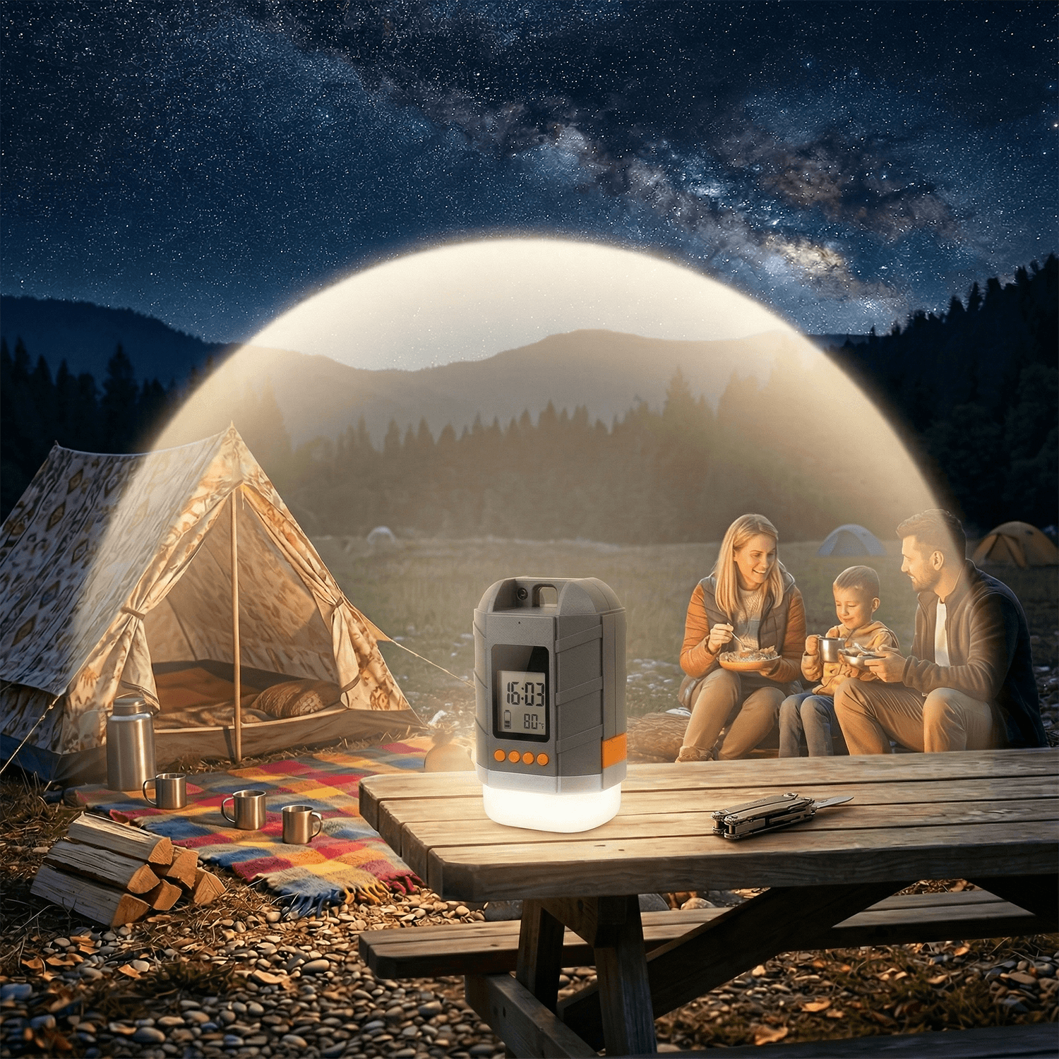 Camping Lantern, Camping Lights Rechargeable 15600mAh Fast Charge Lanterns for Power Outages IPX5 Waterproof, Outdoor Tent Lights for Emergency, Hurricane, Power Outage